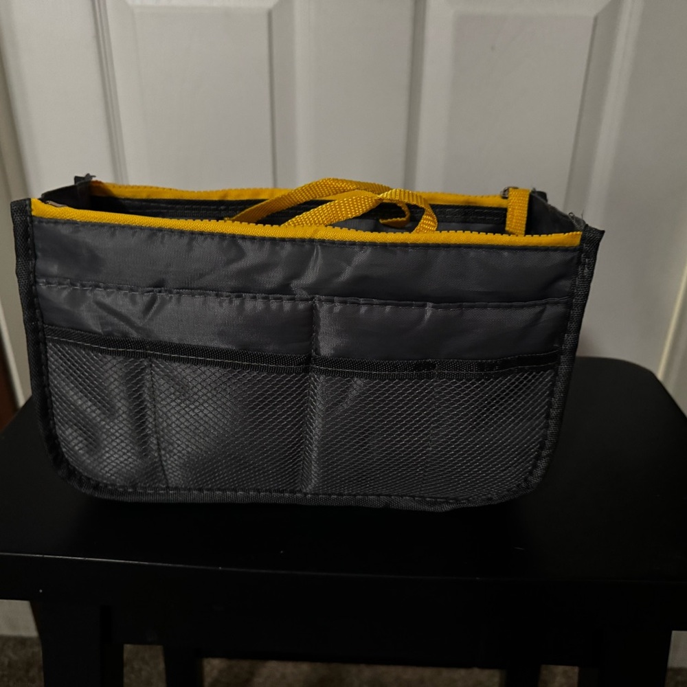 Grey & Yellow Tote Organizer Insert